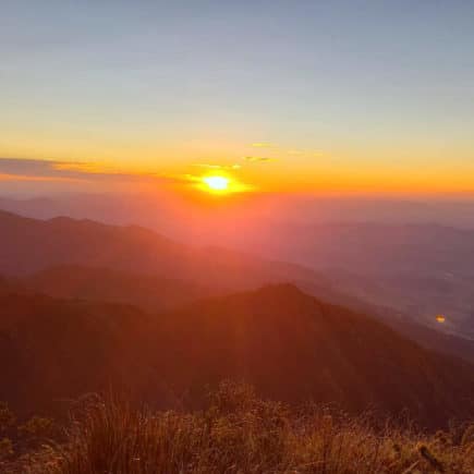 Pôr do Sol na Meia Travessia da Serra Fina