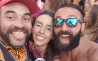 No bloco no pré carnaval em São Paulo