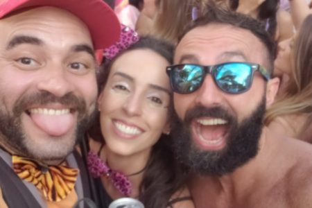 No bloco no pré carnaval em São Paulo