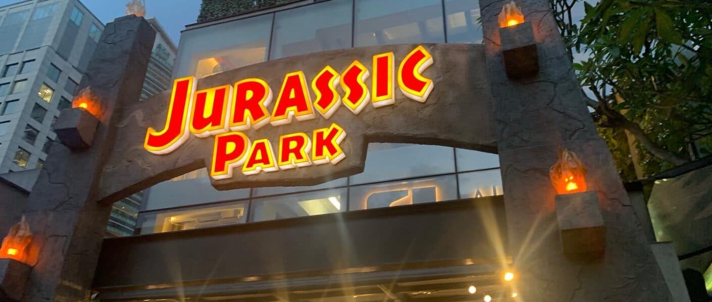 entrada Jurassic Park Burguer Restaurant