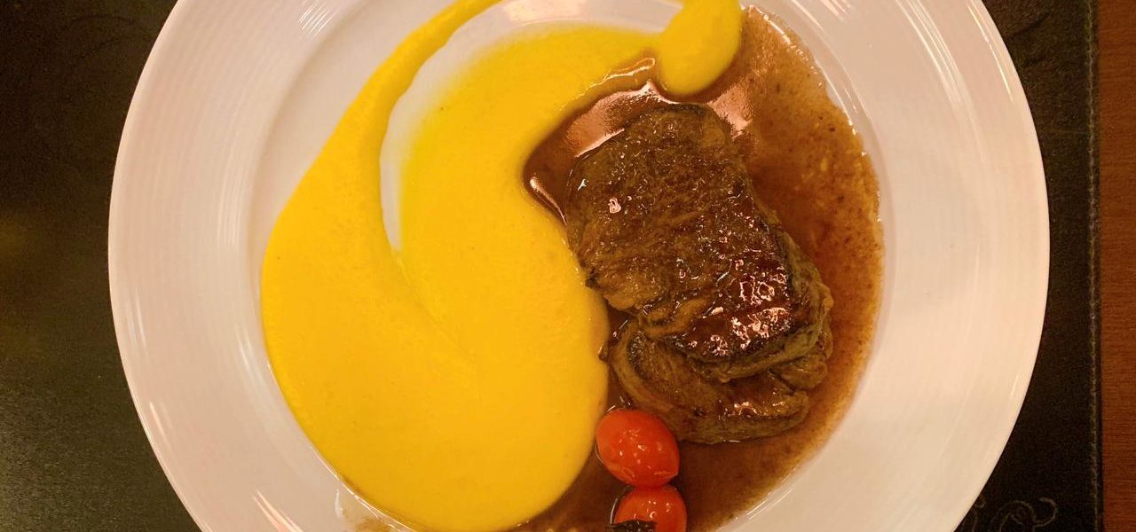 medaglione al roti no restaurante Elio Cucina Speciale em Campos do Jordão