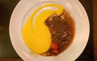 medaglione al roti no restaurante Elio Cucina Speciale em Campos do Jordão