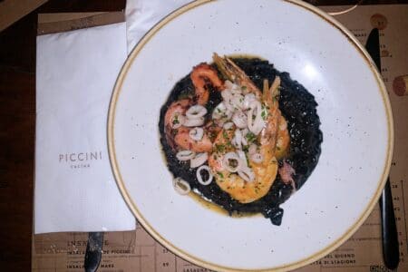 Piccini cucina Risotto Nero lá Fruti Di Mari