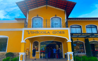 Fachada da Vinícola Góes, em São Roque
